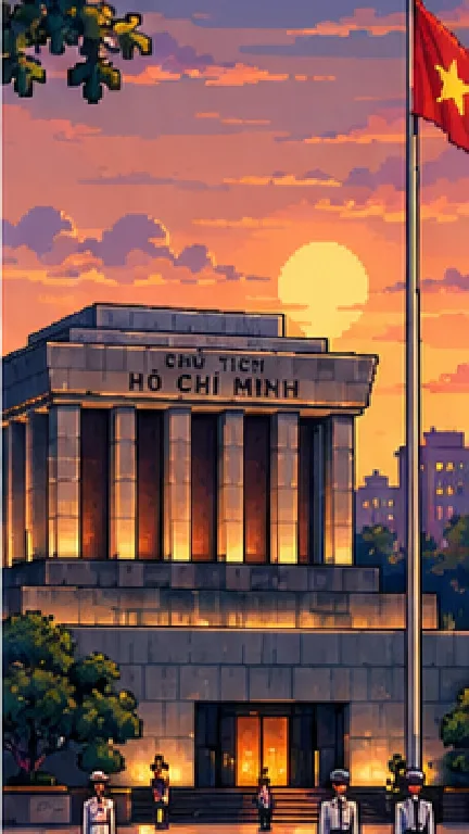 Lăng Chủ tịch Hồ Chí Minh — Pixel Art